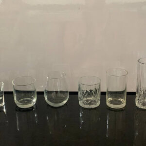 כוסות שתיה זכוכית במגוון גדלים